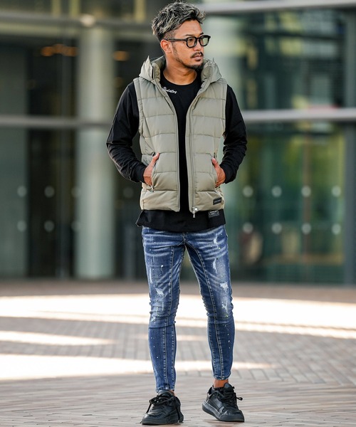 RTEG アダムスジャグラー　ブラック　キルティング　ベスト　リトルエンジン　S RTEG アダムスジャグラー ブラック キルティング ベスト リトルエンジン M