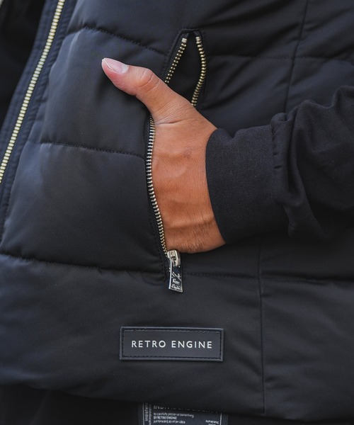 RTEG アダムスジャグラー ブラック キルティング ベスト リトル