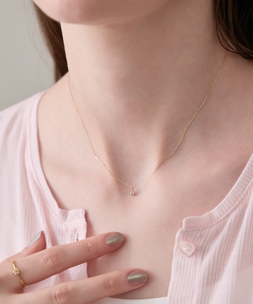 NOJESS（ノジェス） ネックレス K10ダイヤモンドネックレス（0.04ct 