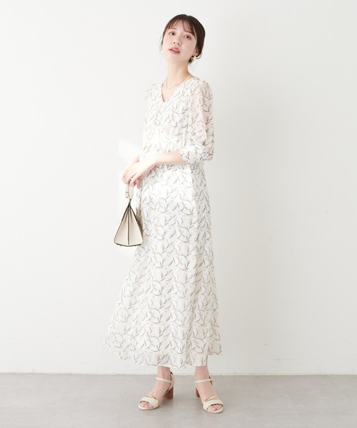 「natural couture」 半袖ワンピース FREE ブラック レディース_画像3