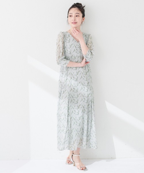 「natural couture」 半袖ワンピース FREE ブラック レディース_画像8