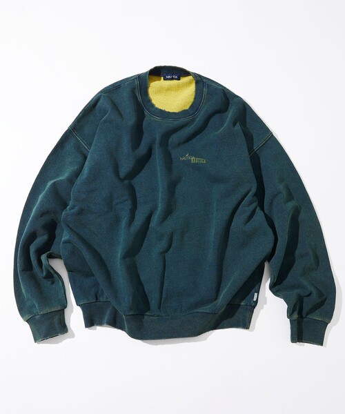 「NAUTICA」 スウェットカットソー LARGE ブルー メンズ_画像2
