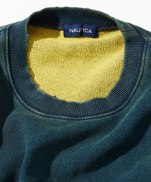 「NAUTICA」 スウェットカットソー LARGE ブルー メンズ_画像4