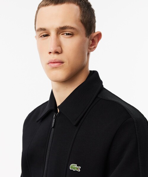 ラコステ ブラックベロアフルジップジャケット サイズ３ LACOSTE（ラコステ） ブルゾン 3 ブラック メンズ : ZOZOTOWN Yahoo!店