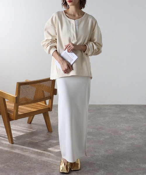 「Bonjour Sagan」 長袖カットソー FREE ネイビー レディース_画像5