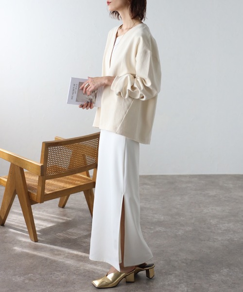 「Bonjour Sagan」 長袖カットソー FREE ネイビー レディース_画像7