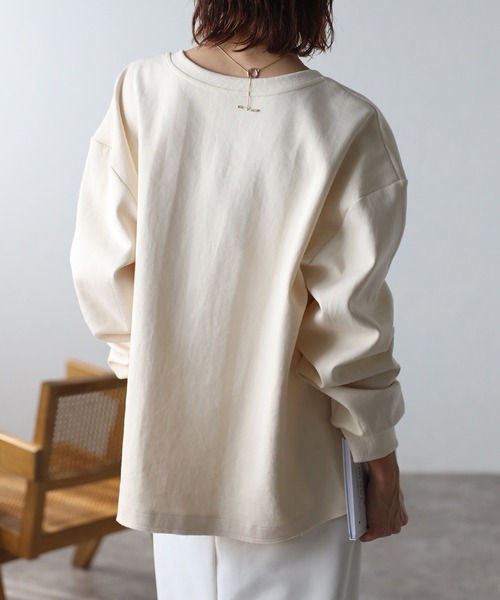 「Bonjour Sagan」 長袖カットソー FREE ネイビー レディース_画像8