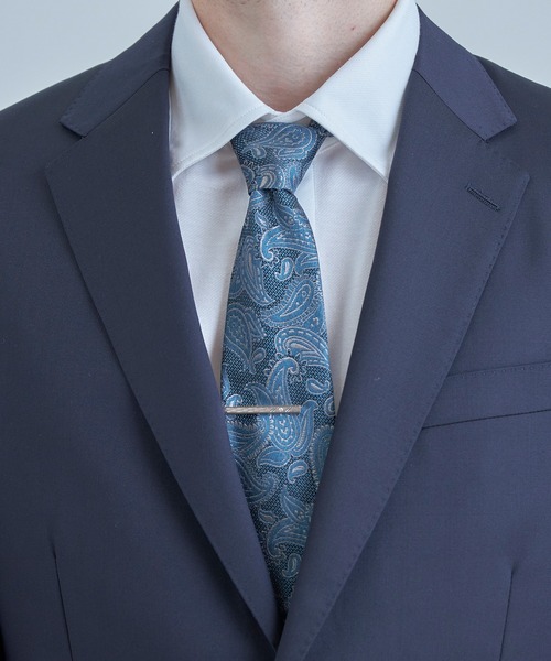 タイユアタイTIE YOUR TIEスフォデラートペイズリービジネスネクタイ紺 MEN'S BIGI（メンズビギ） ネクタイ 「TIE YOUR TIE /タイユアタイ