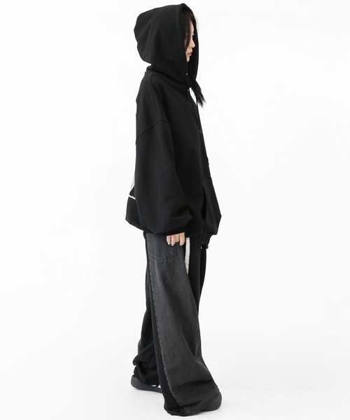 minsobi（ミンソビ） パーカー ブルームインブルーフーディパーカー