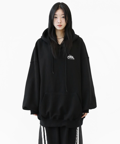 minsobi（ミンソビ） パーカー ブルームインブルーフーディパーカー