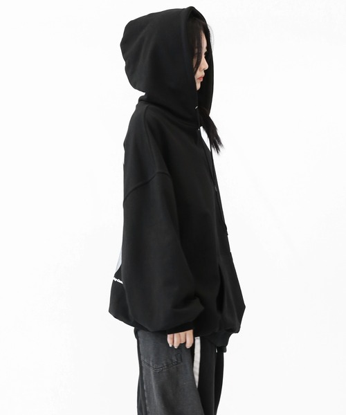 minsobi（ミンソビ） パーカー ブルームインブルーフーディパーカー