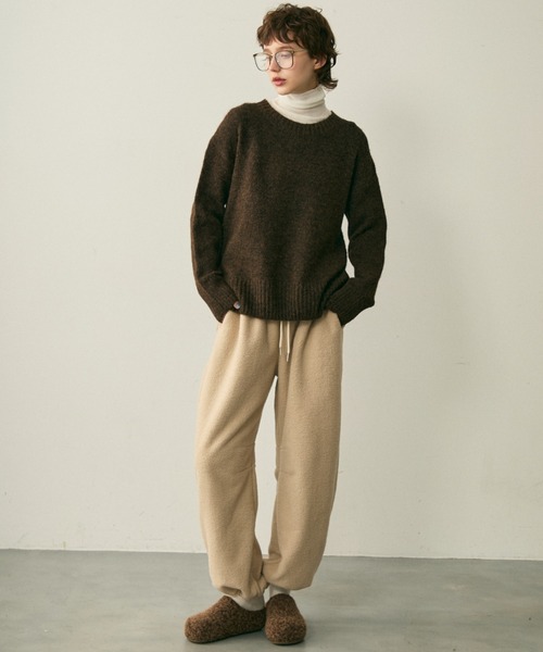 full/fill. ワイドパンツ パンツ fleece easy pants / フリース