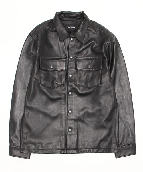 AVIREX（アヴィレックス） レザージャケット L ブラック メンズ