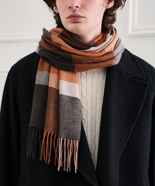 TAKEO KIKUCHI（タケオキクチ） マフラー 「洗えるウールカシミヤ