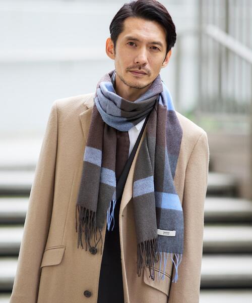 TAKEO KIKUCHI（タケオキクチ） マフラー 「洗えるウールカシミヤ