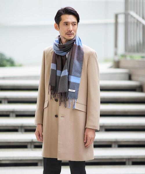 TAKEO KIKUCHI（タケオキクチ） マフラー 「洗えるウールカシミヤ