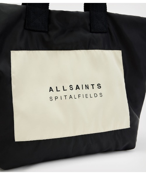 all saints　レザートートバッグ　新品定価60500円 ALLSAINTS（オールセインツ）の「IZZY EMBOSSED LOGO LEATHER TOTE BAG