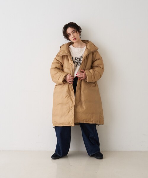 本日のみ別注【REMIRELIEF】軽量ロングダウンコート　ジャケット 本日のみ別注【REMIRELIEF】軽量ロングダウンコート ジャケット 本日