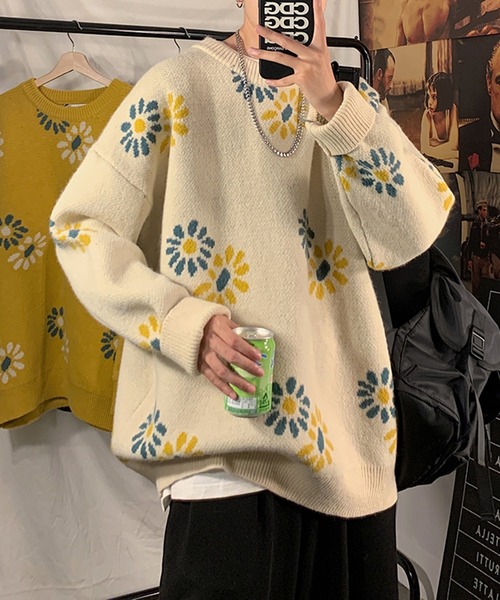 「BENDER TOKYO」 長袖ニット - ベージュ メンズ_画像3