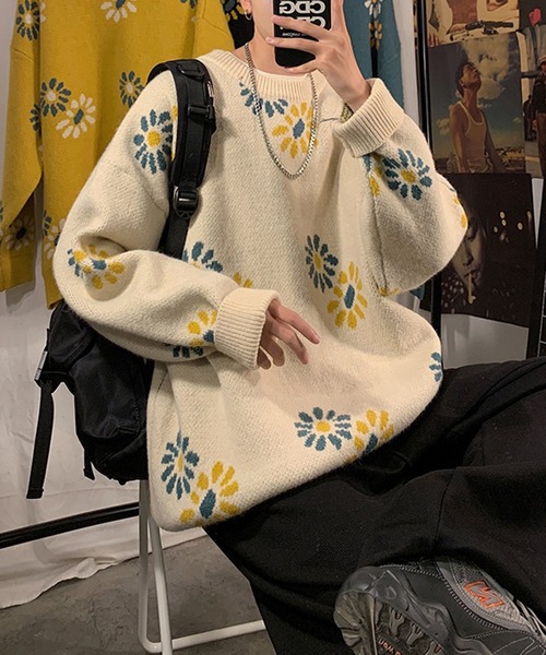 「BENDER TOKYO」 長袖ニット - ベージュ メンズ_画像7