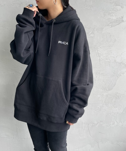 「RVCA」 プルオーバーパーカー L ブラック レディース_画像3