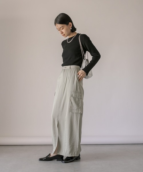 「RIVE DROITE」 長袖ニット FREE ボルドー レディース_画像2