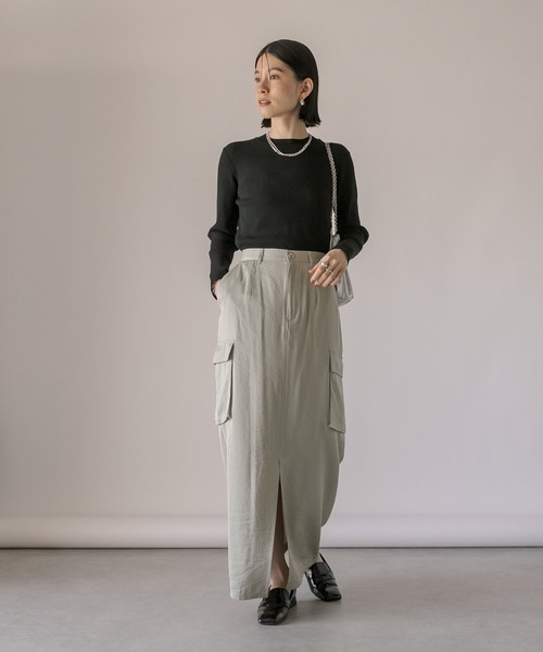 「RIVE DROITE」 長袖ニット FREE ボルドー レディース_画像4