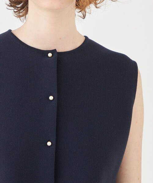 「BALLSEY」 ニットベスト S ネイビー レディース_画像7