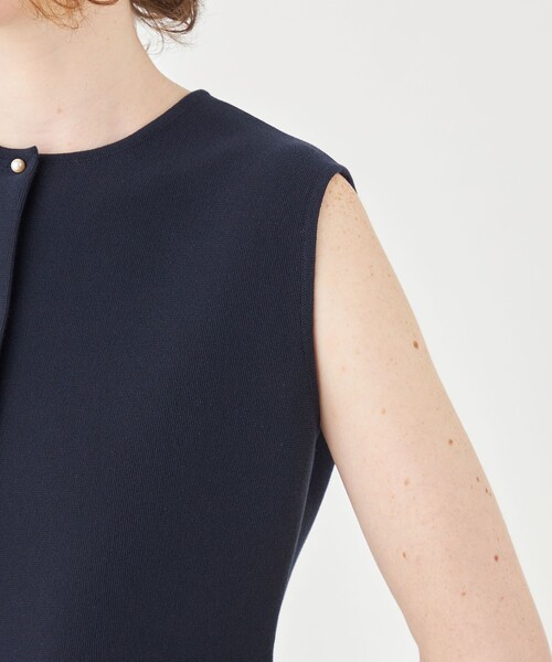 「BALLSEY」 ニットベスト S ネイビー レディース_画像8