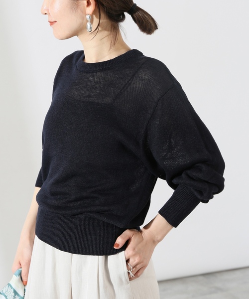 「VERMEIL par iena」 長袖ニット FREE オレンジ レディース_画像3