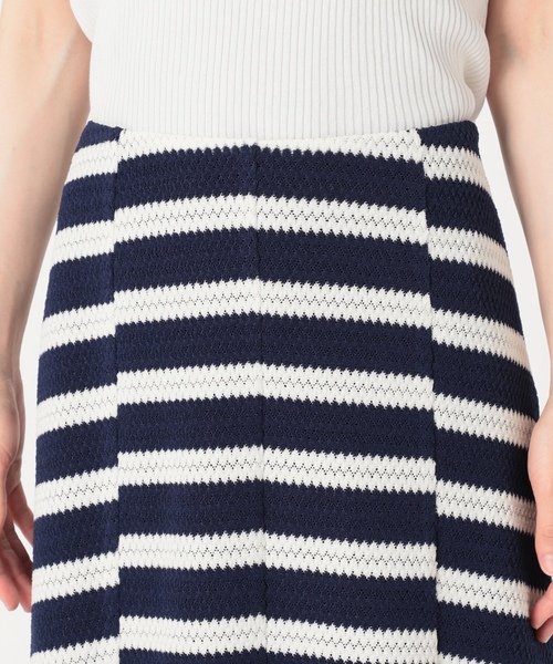 「IENA LA BOUCLE」 フレアスカート 38 ネイビー レディース_画像7