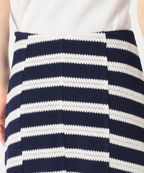 「IENA LA BOUCLE」 フレアスカート 38 ネイビー レディース_画像8