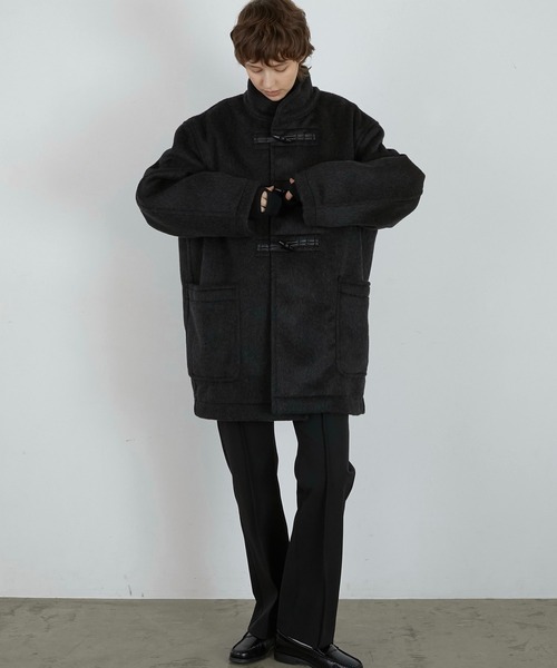 LA PEAU DE GEM ハーフスリーブホールジャケット　ブラック LA PEAU DE GEM ハーフスリーブホールジャケット ブラック LA PEAU DE