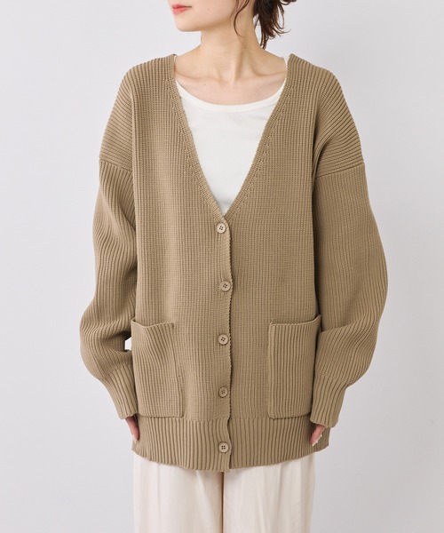 「PUAL CE CIN」 ニットカーディガン FREE グレー レディース_画像5