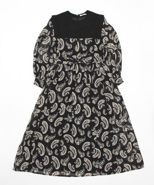 「PREFERIR」 長袖ワンピース LARGE ブラック レディース_画像4