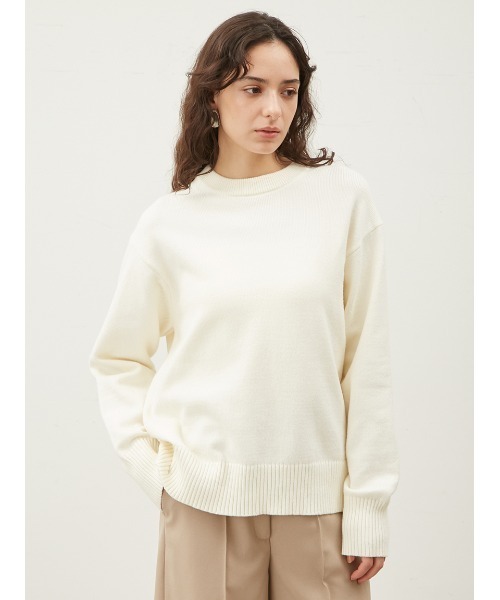 「Mila Owen」 長袖ニット 1 グレー レディース_画像2