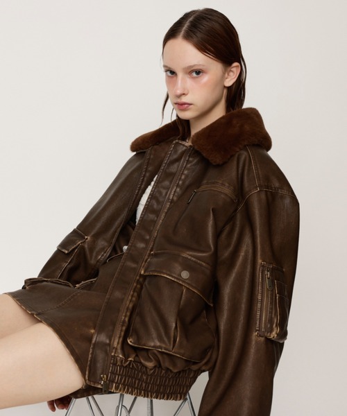 SLY（スライ） 中綿ブルゾン FREE ブラック レディース : ZOZOTOWN