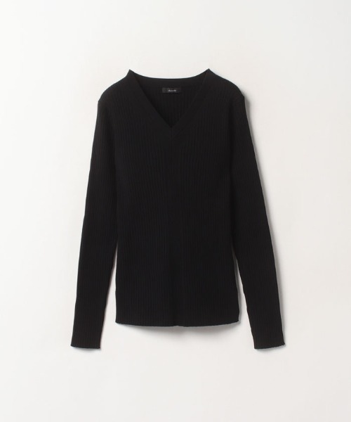 「allureville」 長袖ニット 2 レッド レディース_画像4