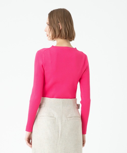 「allureville」 長袖ニット 2 レッド レディース_画像6