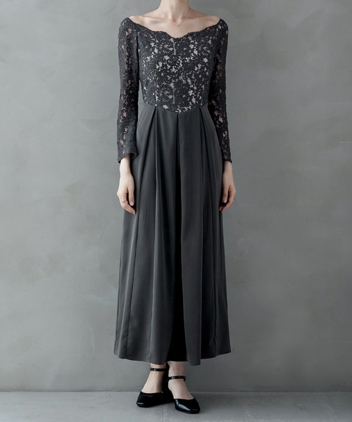 「etoll.」 7分袖ワンピース L ブルー レディース_画像8