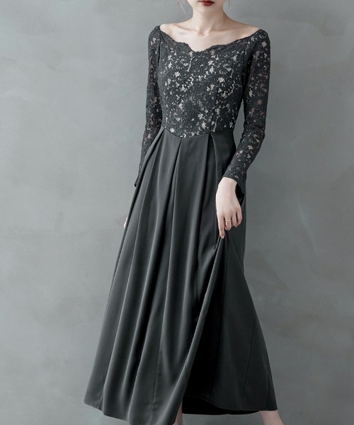 「etoll.」 7分袖ワンピース L ブルー レディース_画像9