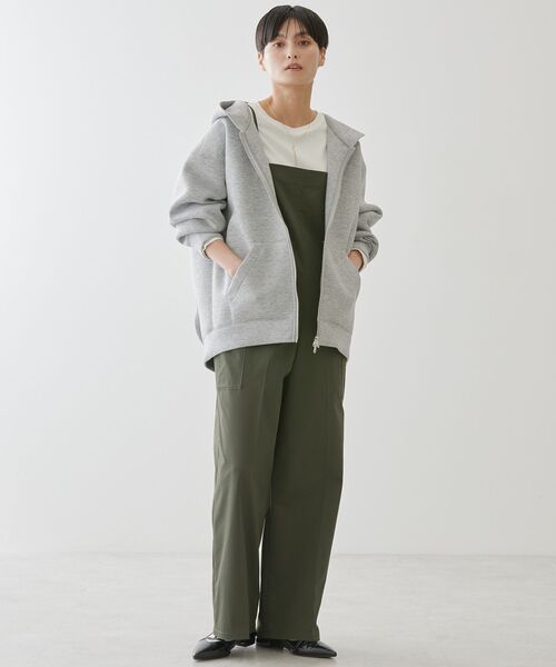 「AMERICAN HOLIC」 ジップアップパーカー M グレイッシュベージュ レディース_画像6