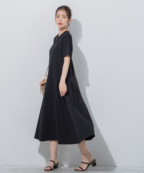 「VICKY」 半袖ワンピース M ブラック レディース_画像7