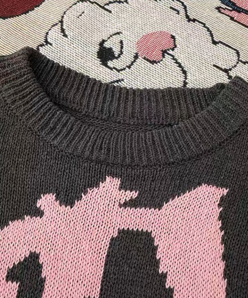 「ALL RUNS」 長袖ニット X-LARGE グレー メンズ_画像5