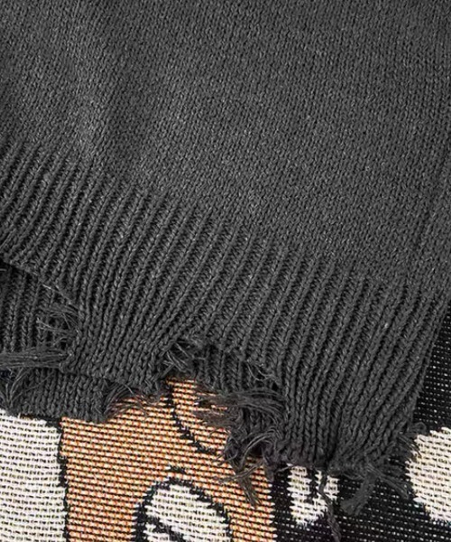 「ALL RUNS」 長袖ニット X-LARGE グレー メンズ_画像7