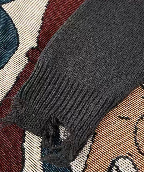 「ALL RUNS」 長袖ニット X-LARGE グレー メンズ_画像8