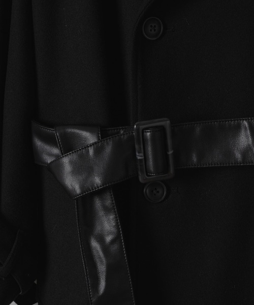 「Casper John」 ステンカラーコート MEDIUM グレイッシュベージュ メンズ_画像3