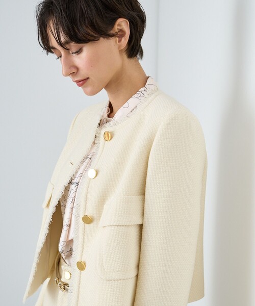 ANAYI（アナイ） ジャケット 36 アイボリー レディース : ZOZOTOWN