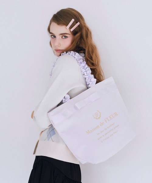 Maison de FLEUR（メゾンドフルール） トートバッグ ブランドロゴ