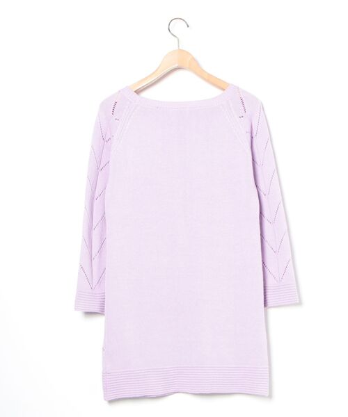 「MIIA」 ニットワンピース FREE パープル レディース_画像2